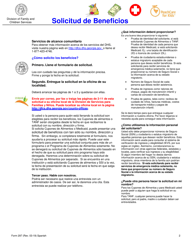 Formulario 297 Solicitud De Beneficios - Georgia (United States) (Spanish), Page 2