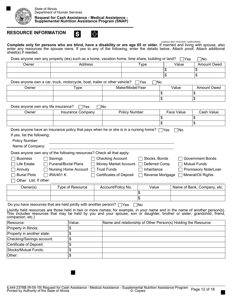 Form Il444 2378b Fill Out Sign Online And Download Fillable Pdf Illinois Templateroller 2403