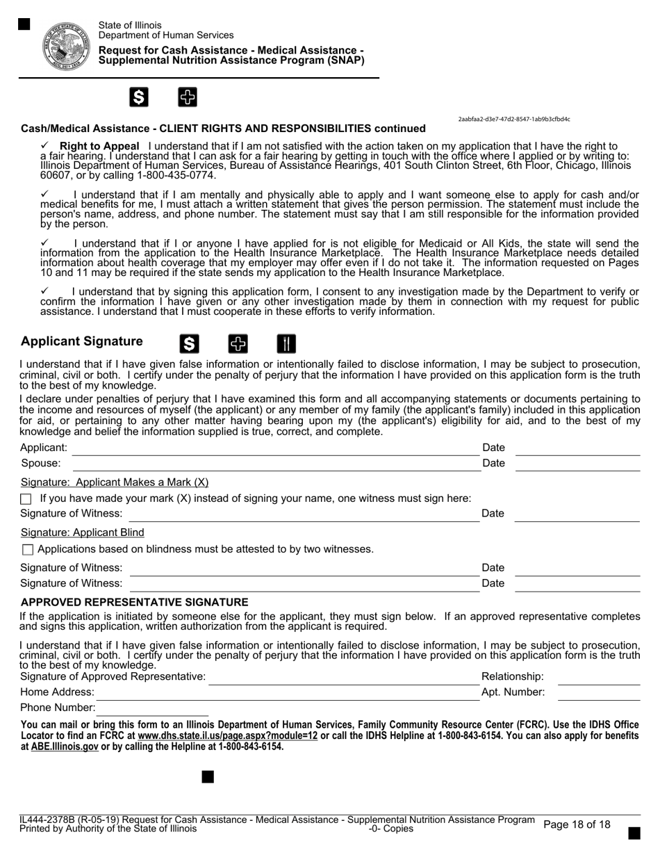 Form Il444 2378b Fill Out Sign Online And Download Fillable Pdf Illinois Templateroller 0943