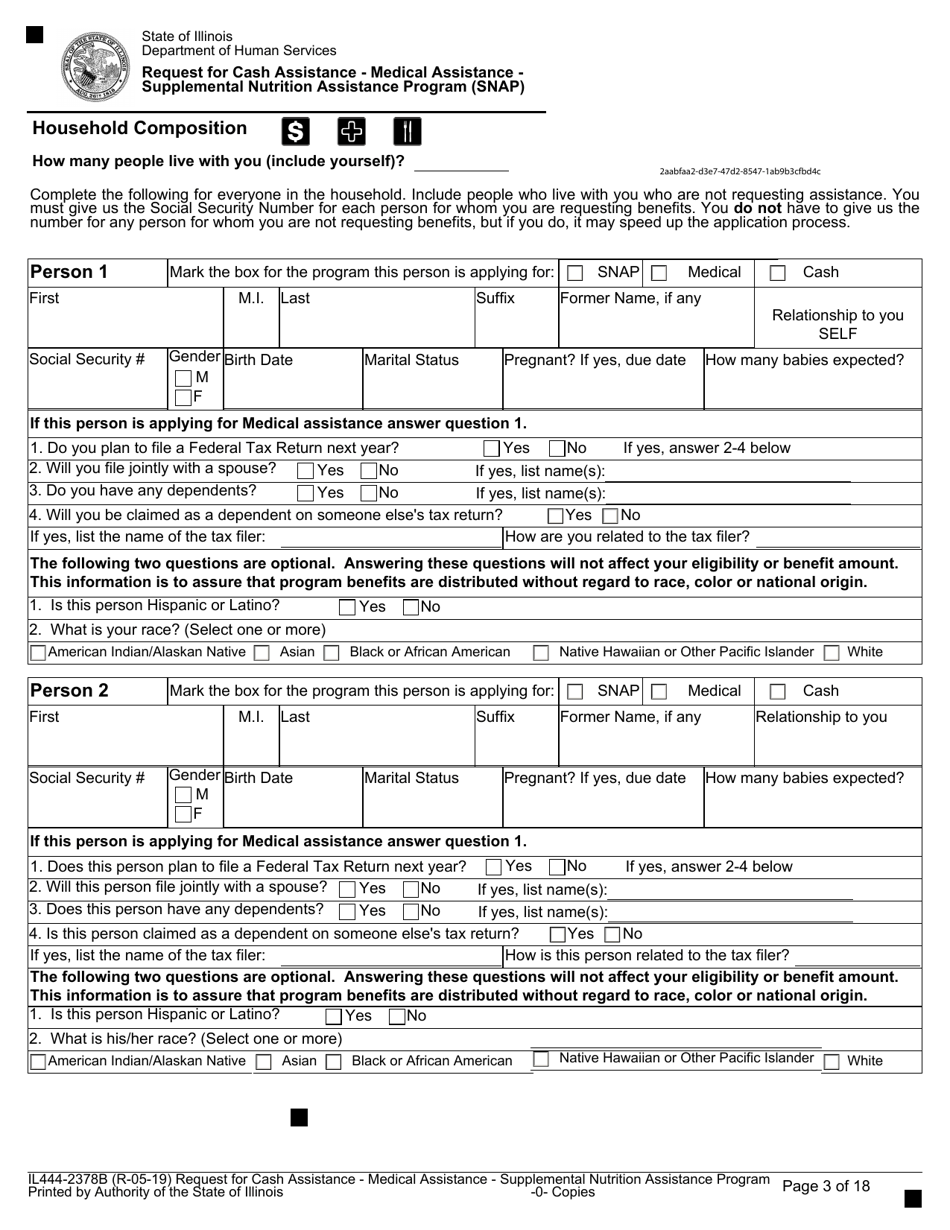 Form Il444 2378b Fill Out Sign Online And Download Fillable Pdf Illinois Templateroller 9634