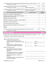 Formulario 470-0462(S) Solicitud De Ayuda Financiera - Iowa (Spanish), Page 9