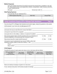Form 470-0462 Financial Support Application - Iowa, Page 11