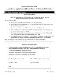 Form 470-0462 Financial Support Application - Iowa, Page 3