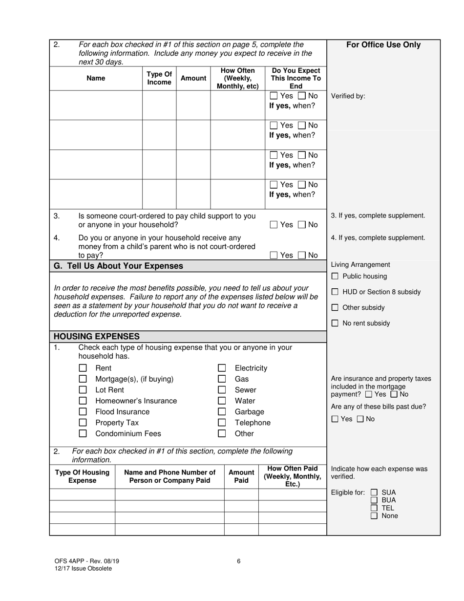 Form OFS4I Application for Assistance - Louisiana, Page 16