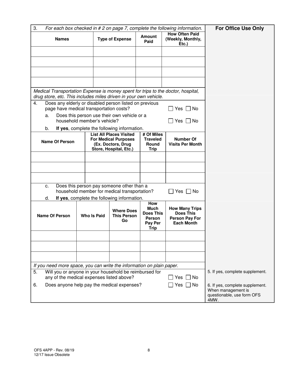 Form OFS4I Application for Assistance - Louisiana, Page 18