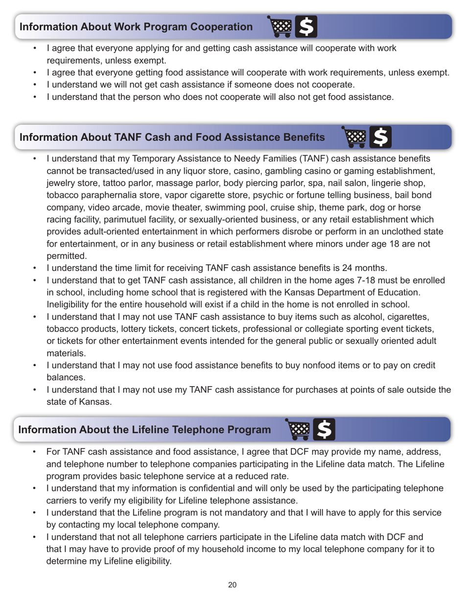 Form ES-3100 Application for Benefits - Kansas, Page 20