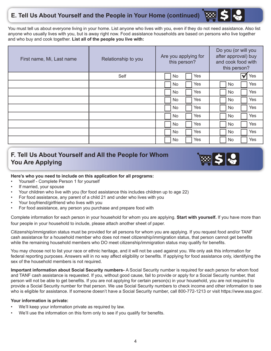 Form ES-3100 Application for Benefits - Kansas, Page 4