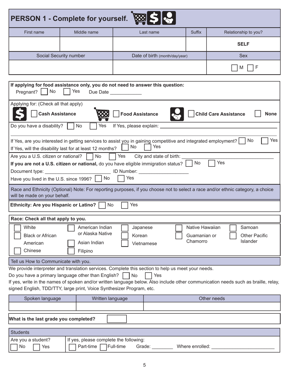 Form ES-3100 Application for Benefits - Kansas, Page 5