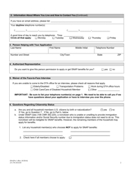 Form SNAPA-1 Supplemental Nutrition Assistance Program Application for Seniors - Massachusetts, Page 4