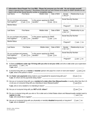 Form SNAPA-1 Supplemental Nutrition Assistance Program Application for Seniors - Massachusetts, Page 5