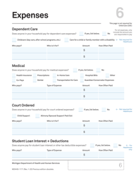 Form MDHHS-1171 Assistance Application - Michigan, Page 7