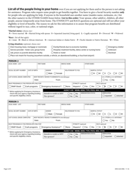 Form DHS-5223-ENG Combined Application Form - Minnesota, Page 4