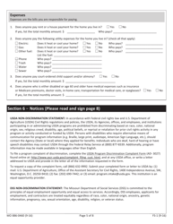 Form MO886-0460 (FS-1) Application for Food Stamp Benefits - Missouri, Page 5