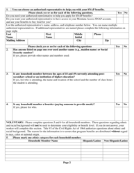 Form DPHHS-HCS-252 Supplemental Nutrition Assistance Program (Snap) Application - Montana, Page 4