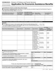 Form EA-117 Application for Economic Assistance Benefits - Nebraska, Page 7