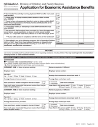 Form EA-117 Application for Economic Assistance Benefits - Nebraska, Page 8