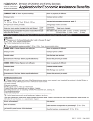 Form EA-117 Application for Economic Assistance Benefits - Nebraska, Page 9