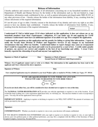 Form 2993-EG Application for Assistance - Nevada, Page 17
