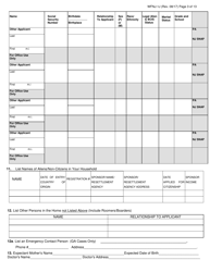 Form WFNJ-1J Application and Affidavit for Public Assistance - New Jersey, Page 3