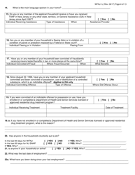Form WFNJ-1J Application and Affidavit for Public Assistance - New Jersey, Page 4