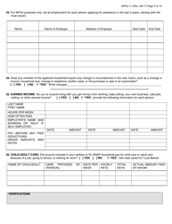 Form WFNJ-1J Application and Affidavit for Public Assistance - New Jersey, Page 5