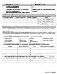 Formulario HSD100 Solicitud Para Asistencia - New Mexico (Spanish), Page 8