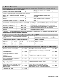 Formulario HSD100 Solicitud Para Asistencia - New Mexico (Spanish), Page 9