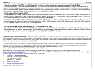 Formulario LDSS-4826 SP Solicitud / Revalidacion De Subsidio Snap - New York (Spanish), Page 2