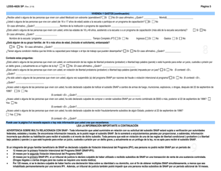Formulario LDSS-4826 SP Solicitud / Revalidacion De Subsidio Snap - New York (Spanish), Page 6
