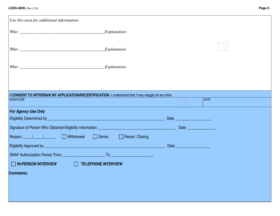 Form Ldss 4826 Fill Out Sign Online And Download Printable Pdf New York Templateroller