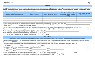 Form LDSS-4826 Snap Application / Recertification - New York, Page 4