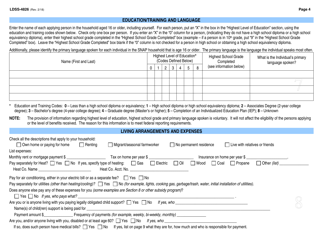 Form LDSS-4826 Snap Application / Recertification - New York, Page 5
