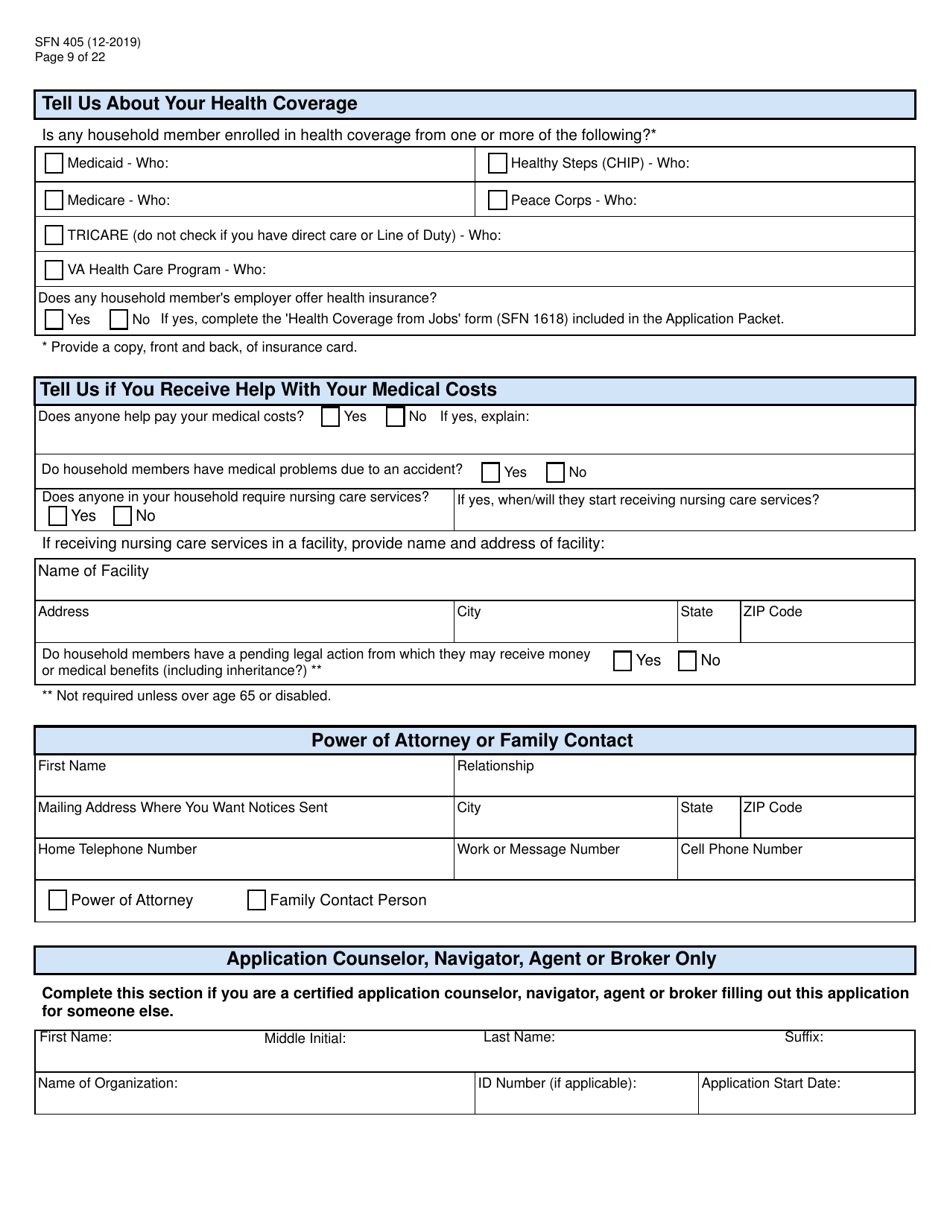 Form SFN405 Application for Assistance - North Dakota, Page 11