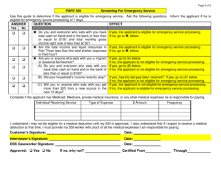 Form DSS8207-SSI Ssi/ Food Stamp Application - North Carolina, Page 5