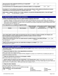 Formulario JFS07200-SPA Solicitud Para Asistencia Economica, Alimentaria O Medica - Ohio (Spanish), Page 5