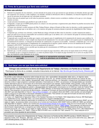 Formulario JFS07200-SPA Solicitud Para Asistencia Economica, Alimentaria O Medica - Ohio (Spanish), Page 6