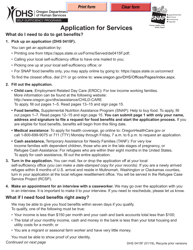 Oregon Snap/TANF Application Form Templates PDF. download Fill and
