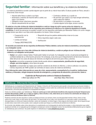Formulario PA600-S Solicitud De Beneficios - Pennsylvania (Spanish), Page 2