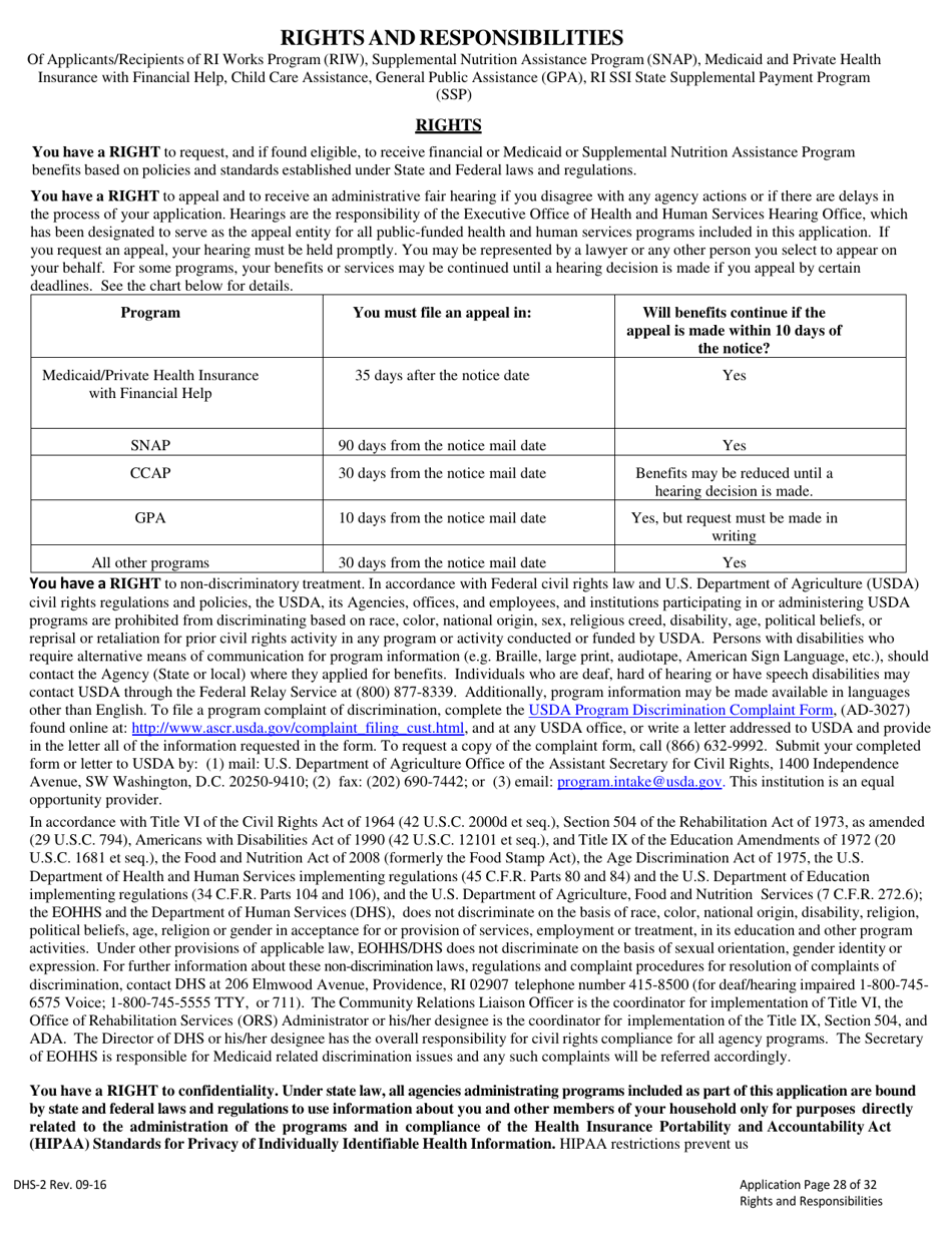 Form Dhs 2 Fill Out Sign Online And Download Printable Pdf Rhode Island Templateroller 5788