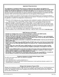 DSS Form 3800 Application for the Fi Program, Snap Program and Refugee Assistance (Ra) Program - South Carolina, Page 4