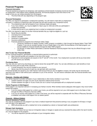 Form DWS-ESD61APP Application for Snap, Financial Assistance, Child Care, and Medical Assistance - Utah, Page 27