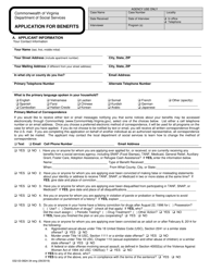 Form 032-03-0824-34 Application for Benefits - Virginia, Page 5