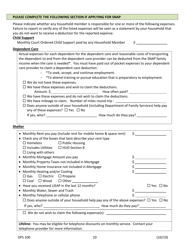 Form DFS100 Application for Assistance - Wyoming, Page 10