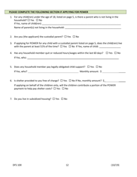 Form DFS100 Application for Assistance - Wyoming, Page 12