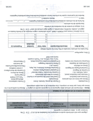 Formulario DFS100 Solicitud De Asistencia - Wyoming (Spanish), Page 6
