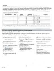 Formulario DFS100 Solicitud De Asistencia - Wyoming (Spanish), Page 7