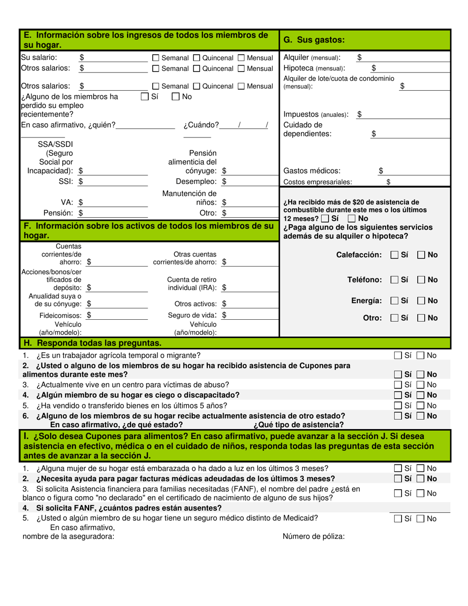 BFA Formulario 800 Solicitud De Asistencia - New Hampshire (Spanish), Page 5