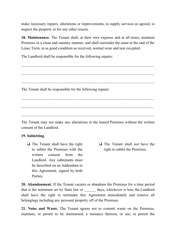 Residential Lease Agreement Template - Florida, Page 5