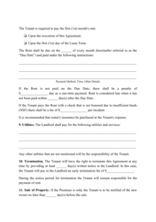 Residential Lease Agreement Template - South Carolina, Page 3
