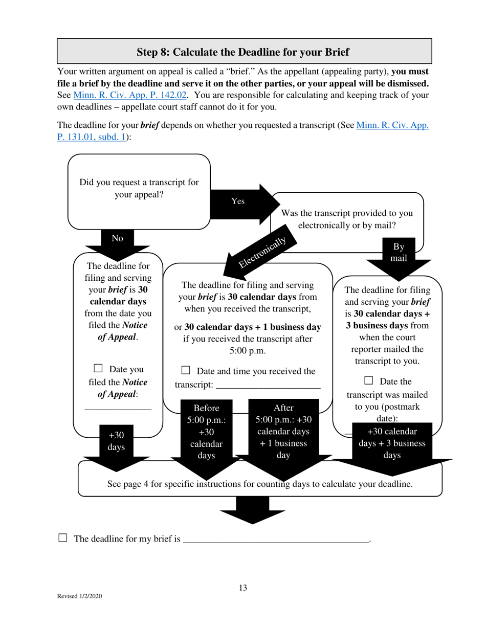 Filing an Eviction Appeal at the Minnesota Court of Appeals - Minnesota, Page 13